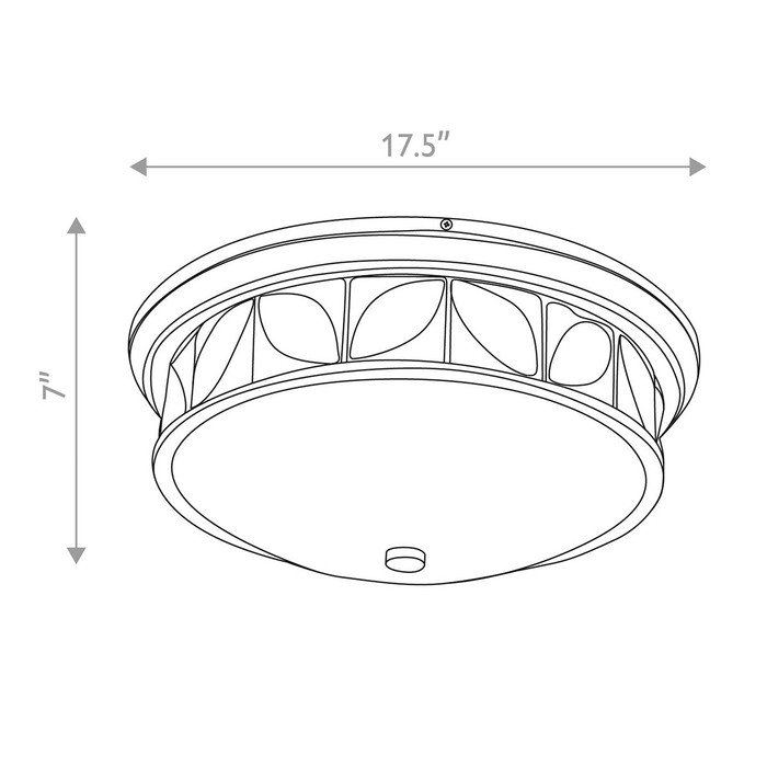 Epsilon 3 Light 7" Flush Mount in Polished Chrome By Lucas + McKearn