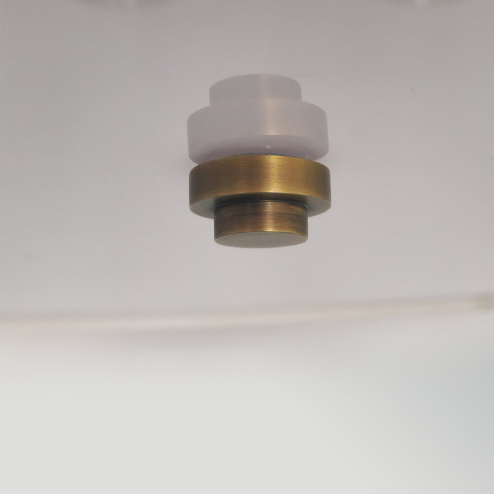 Fletcher 3 Light 14" Flush Mount in Aged Brass By Lucas + McKearn