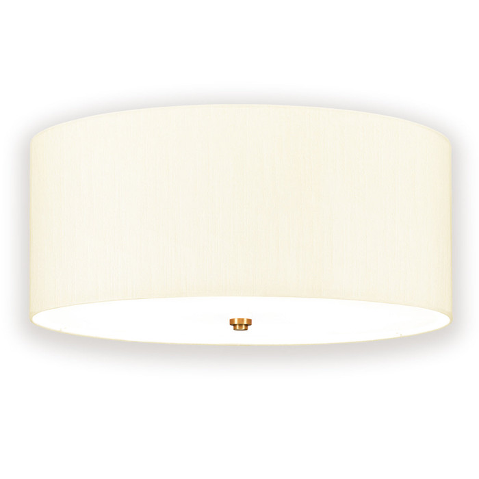 Fletcher 3 Light 22" Flush Mount in Aged Brass By Lucas + McKearn