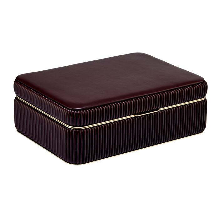 WOLF - Bella Medium Jewelry Box in Bordeaux