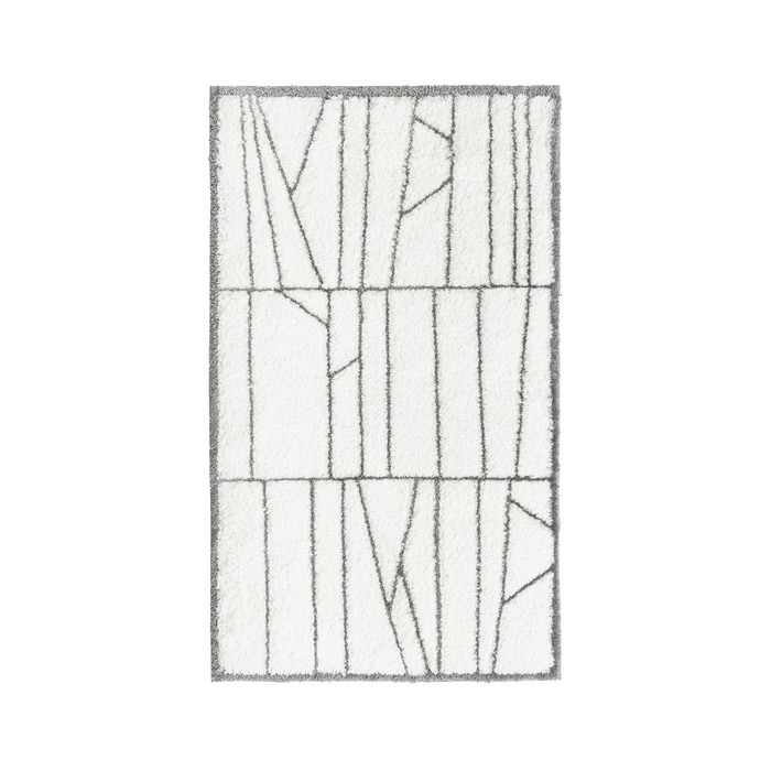 Silver Modest Bath Rug By Graccioza