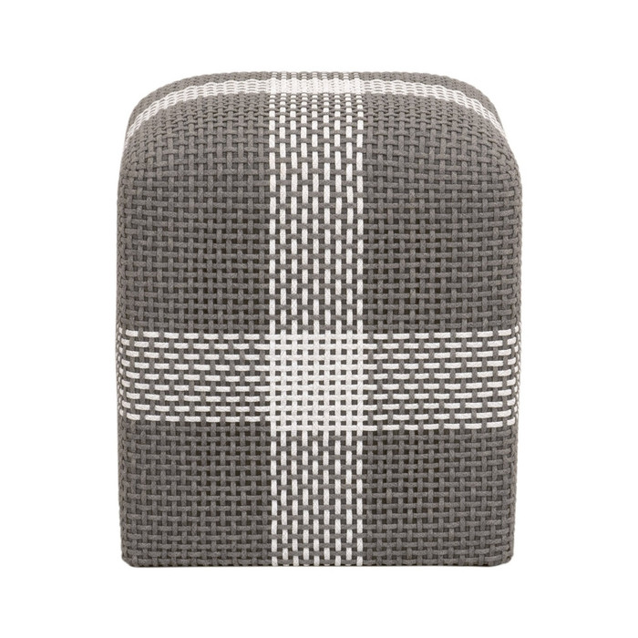 Essentials For Living - Cross Accent Cube in Dove Flat Rope