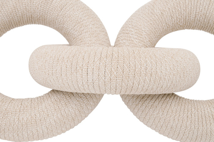 Essentials For Living - Crew Rope Link in Natural & White Flat Rope