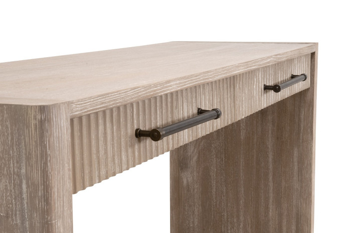 Essentials For Living - Halloway 2-Drawer Console Table in Natural Gray Acacia