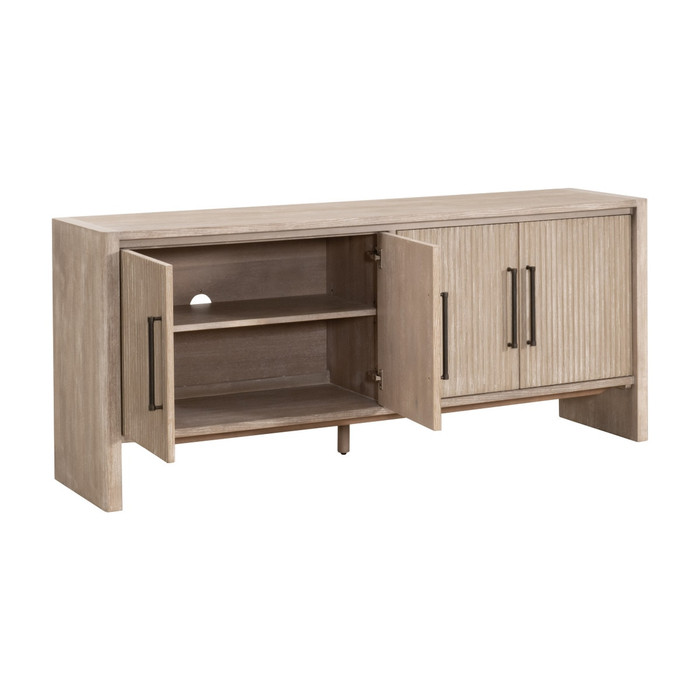 Essentials For Living - Halloway Media Sideboard in Natural Gray Acacia