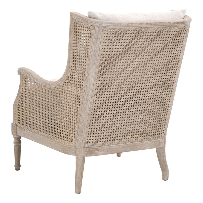 Essentials For Living - Churchill Club Chair in Bisque, Natural Gray Birch, Cane