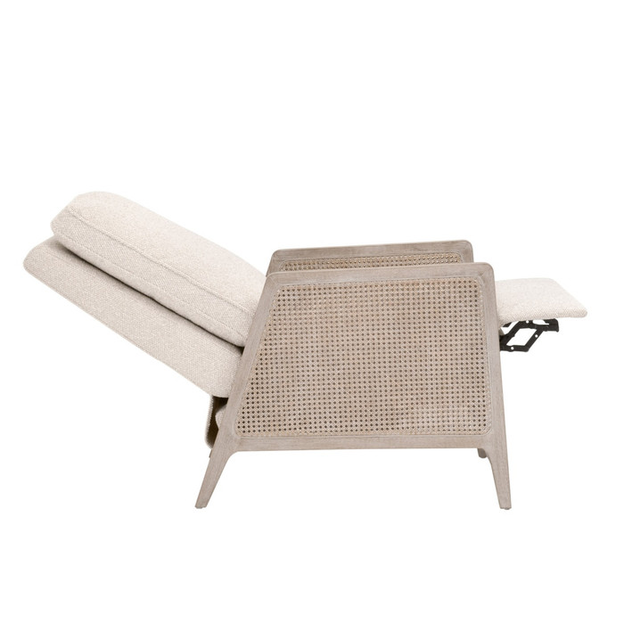 Essentials For Living - Leone Club Chair LiveSmart Gellar-Linen in Natural Gray Oak, Cane