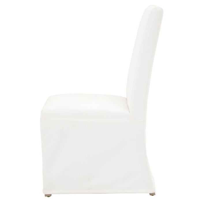 Levi Slipcover Dining Chair in LiveSmart Peyton-Pearl, Natural Gray Birch