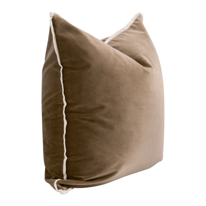 Essentials For Living - The Not So Basic 22" Essential Pillow, Caramel Velvet