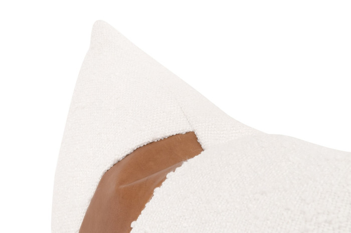 Essentials For Living - The Split Decision 20" Essential Lumbar Pillow in LiveSmart Boucle-Snow