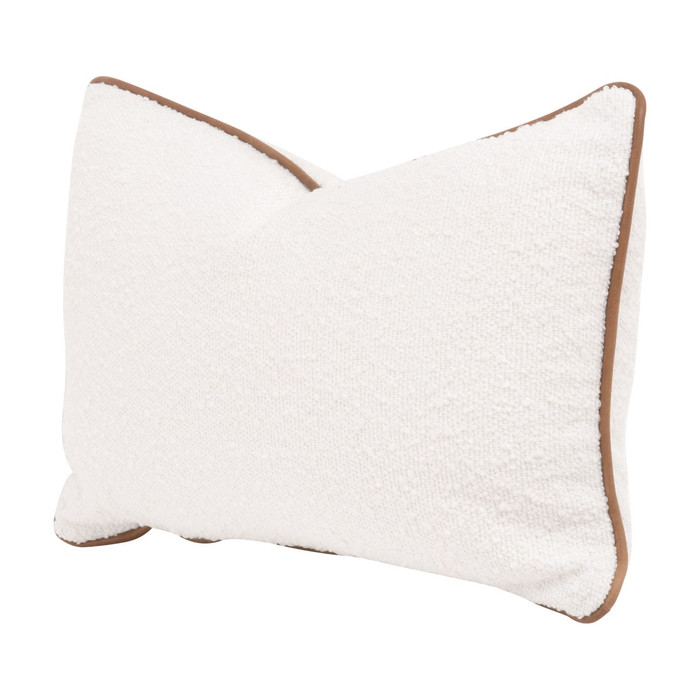 Essentials For Living - The Not So Basic 20" Essential Lumbar Pillow in LiveSmart Boucle-Snow