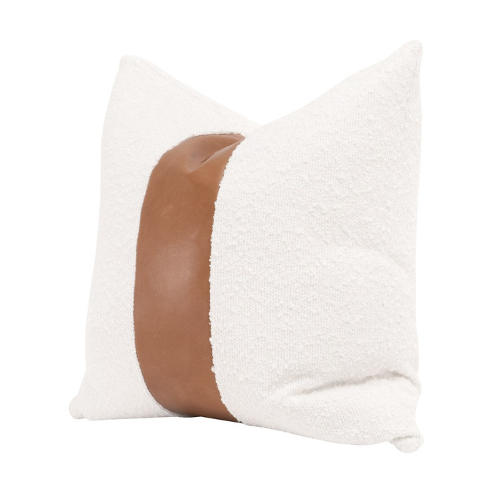 Essentials For Living - The Split Decision 20" Essential Pillow in LiveSmart Boucle-Snow