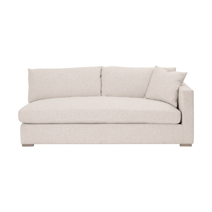 Essentials For Living - Newport Outdoor Modular 2-Seat Right Track Arm Sofa in LiveSmart Shapiro-Sand