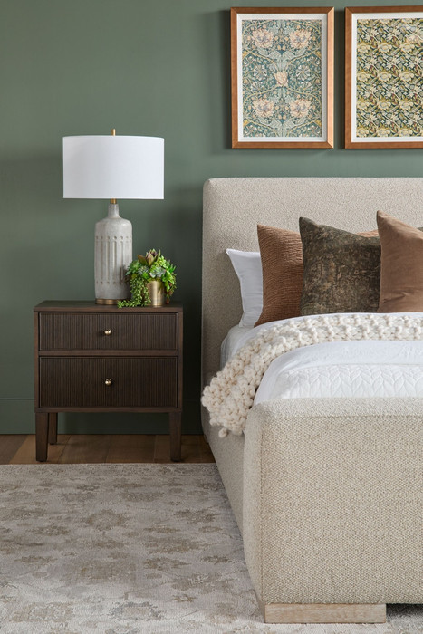 Essentials For Living - Highland 2-Drawer Nightstand in Dutch Brown Oak