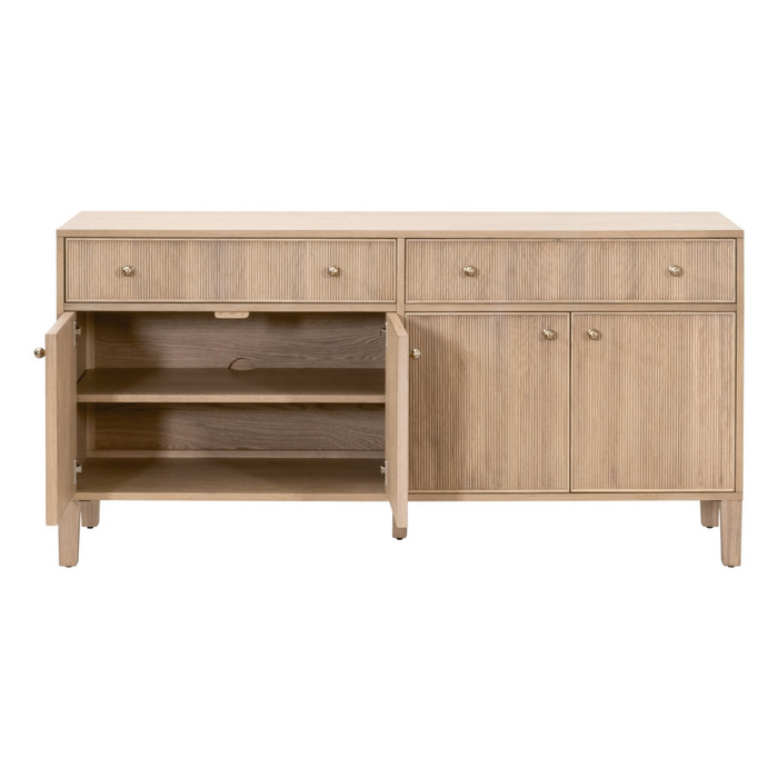 Essentials For Living - Highland Media Sideboard in Natural Oak
