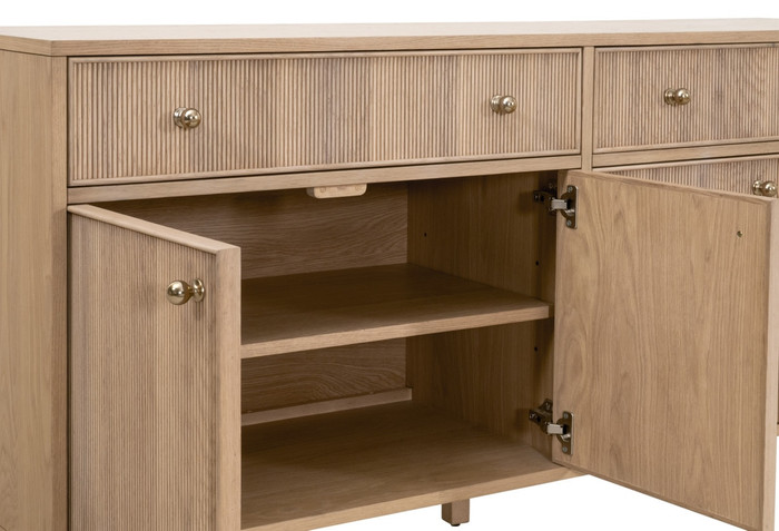 Essentials For Living - Highland Media Sideboard in Natural Oak