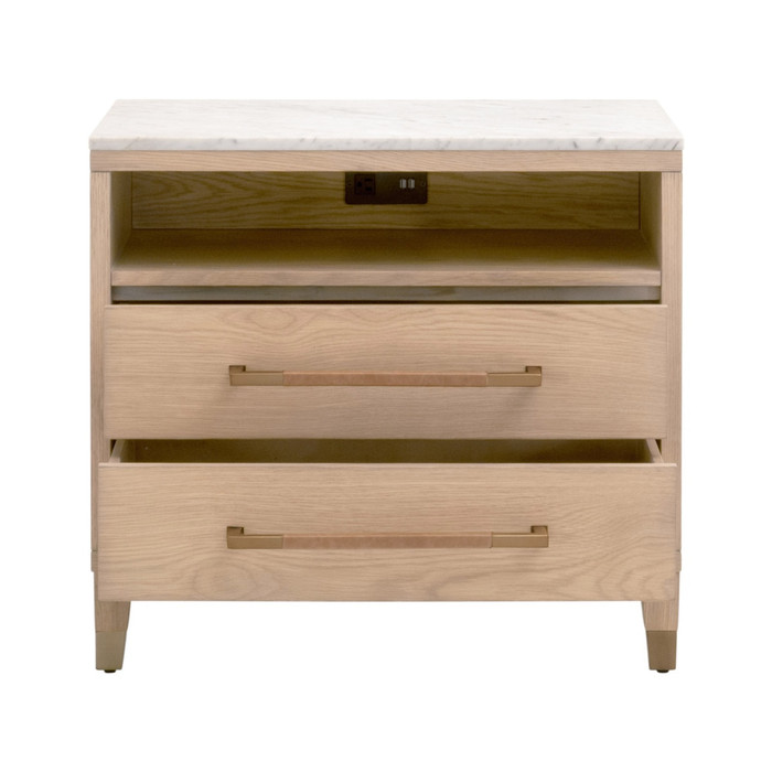 Essentials For Living - Cambria 2-Drawer Nightstand in Natural Oak