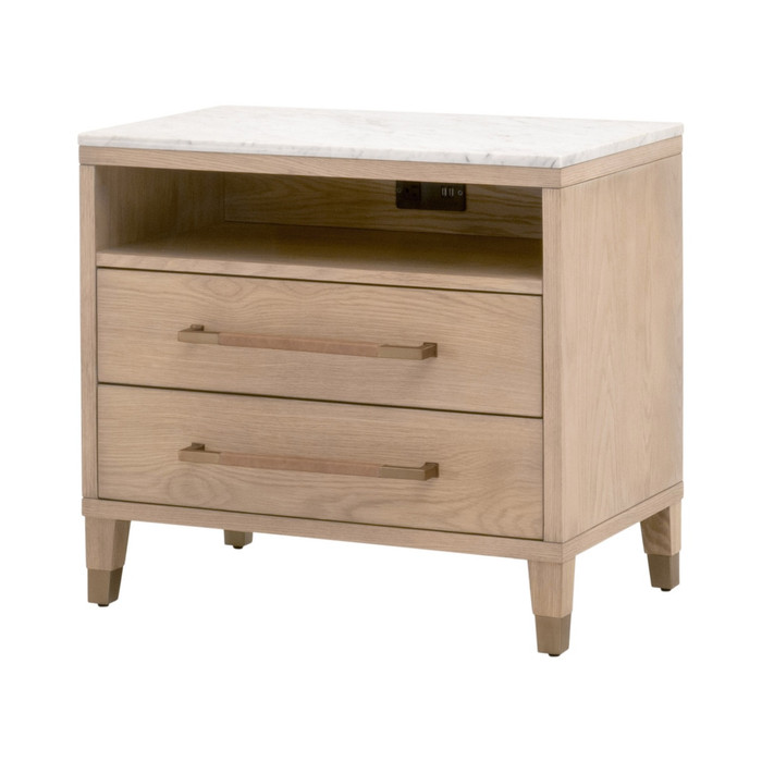 Essentials For Living - Cambria 2-Drawer Nightstand in Natural Oak
