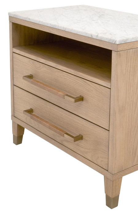 Essentials For Living - Cambria 2-Drawer Nightstand in Natural Oak