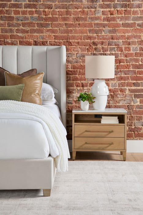 Essentials For Living - Cambria 2-Drawer Nightstand in Natural Oak