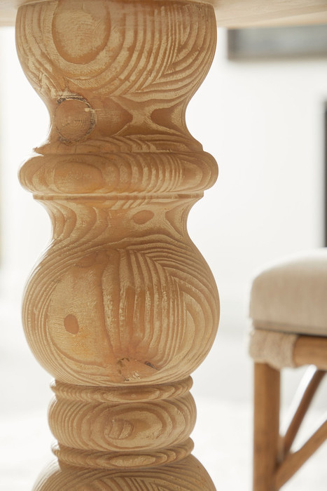 Essentials For Living - Chelsea 42" Round Dining Table in Smoke Gray Pine