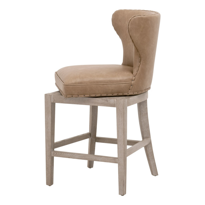 Essentials For Living - Milton Swivel Counter Stool in Ivanhoe Toast