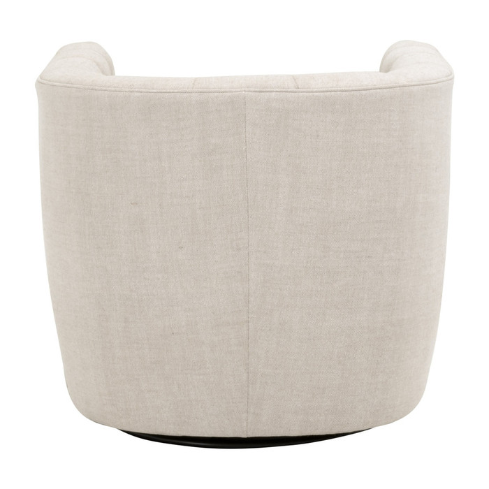 Essentials For Living - Marcel Swivel Club Chair in Performance Bisque French Linen