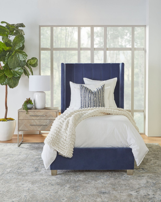 Essentials For Living - Mosaic 2-Drawer Nightstand in Natural Gray Acacia