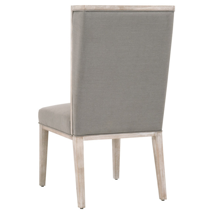 Essentials For Living Martin Wing Chair in LiveSmart Peyton Slate, Natural Gray (Set of 2)