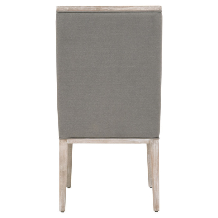 Essentials For Living Martin Wing Chair in LiveSmart Peyton Slate, Natural Gray (Set of 2)