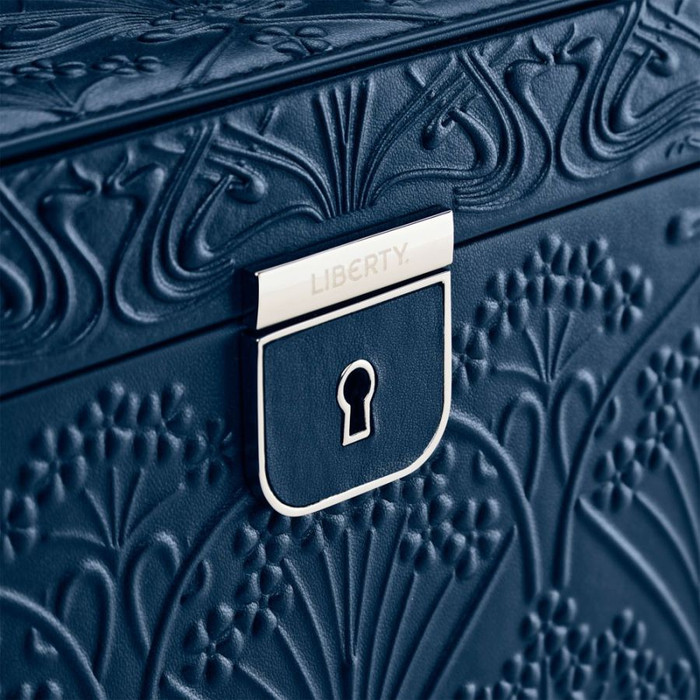 WOLF X LIBERTY Ianthe Large Jewelry Box in Navy