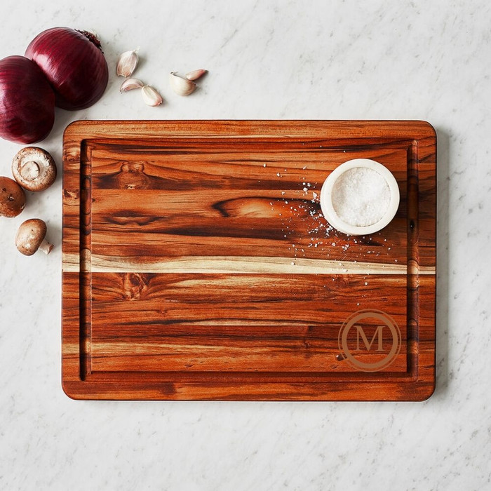 Clean Cut Teak Board by Carved Solutions