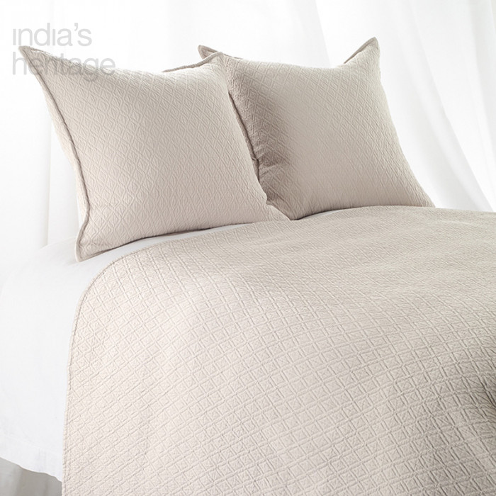 Indi Matelasse Shams by India's Heritage