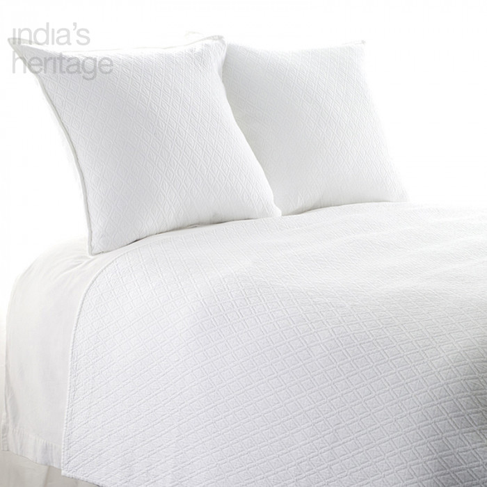 Indi Matelasse Shams by India's Heritage