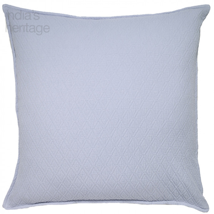 Ellora Casa by India's Heritage Indi Euro Shams in Ice Blue