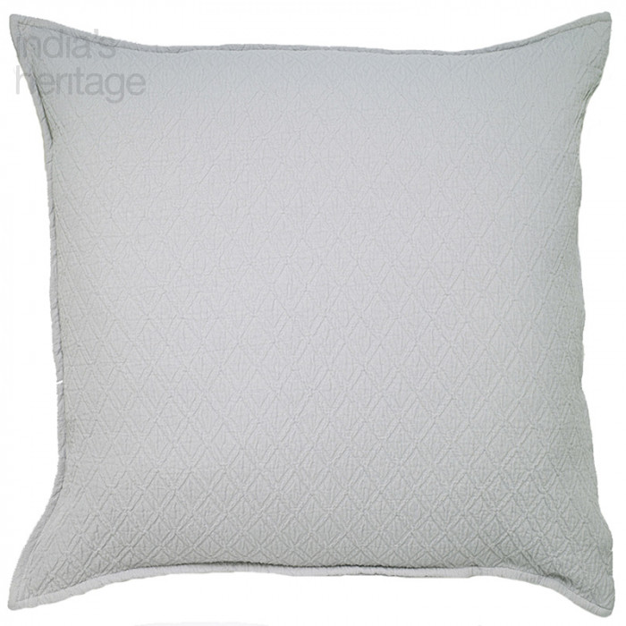 Ellora Casa by India's Heritage Indi Euro Shams in Light Grey