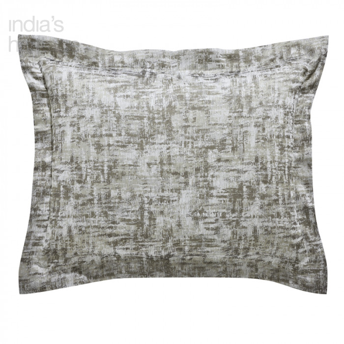 Ellora Casa by India's Heritage Dakota Cotton Shams in Grey