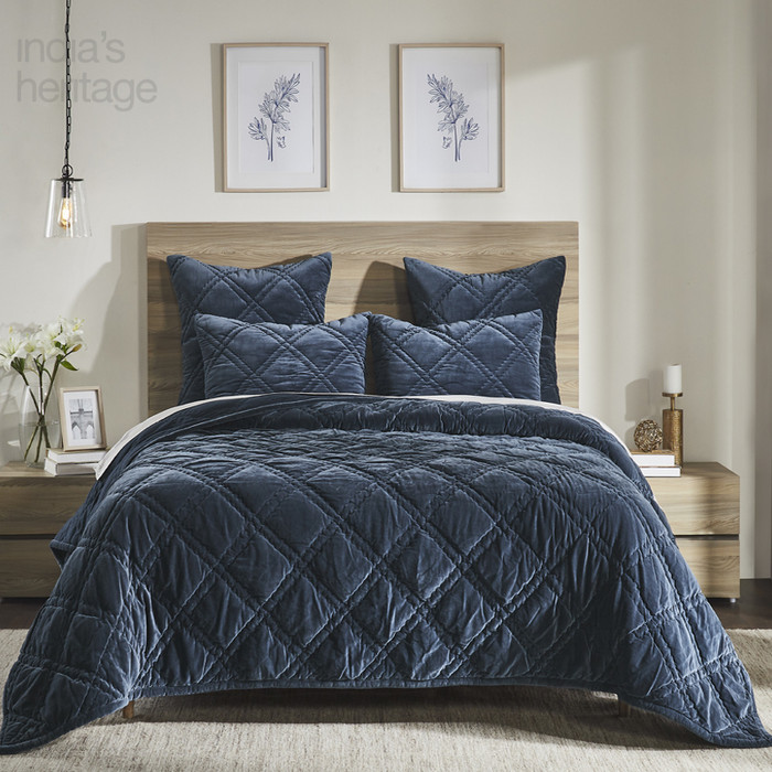Ellora Casa by India's Heritage Georgia Shams in Navy
