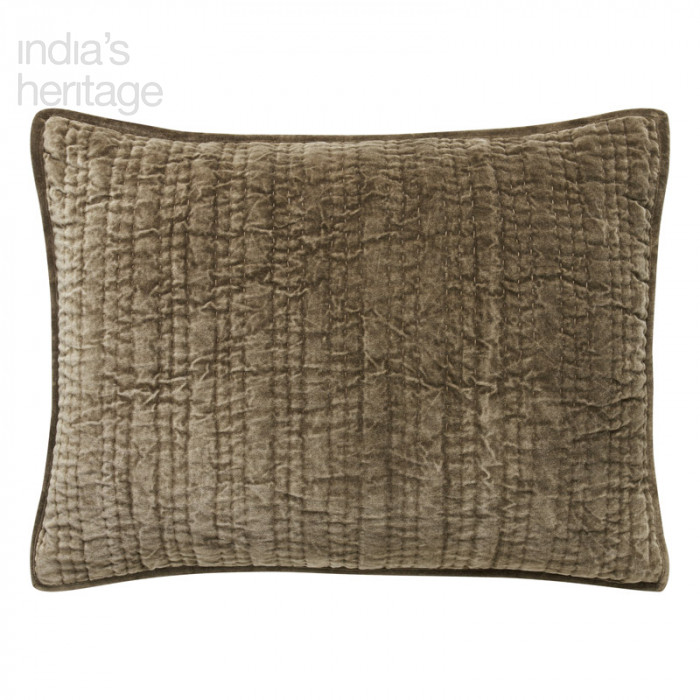 Empire Shams in Coffee Bean by India's Heritage