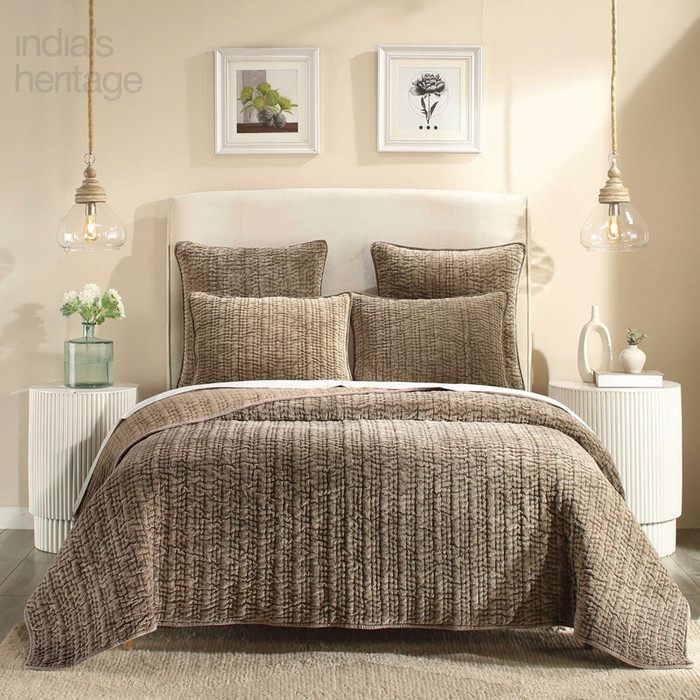 Ellora Casa by India's Heritage Empire Shams in Coffee Bean