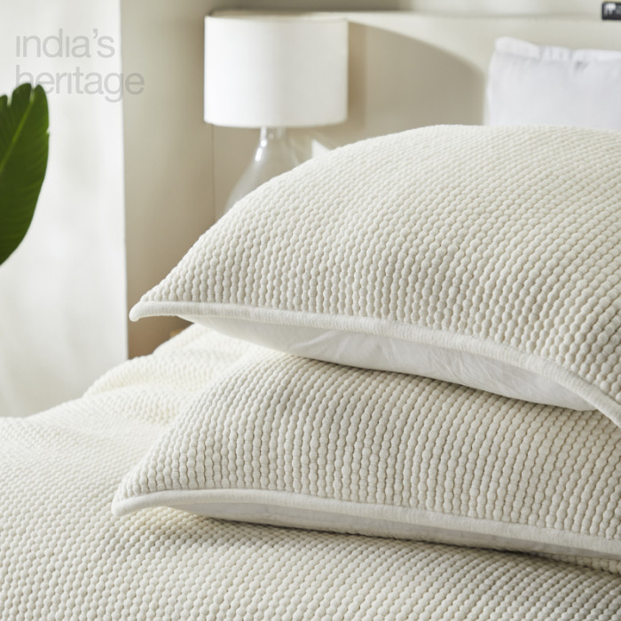 Ellora Casa by India's Heritage Mandalay Euro Shams in Ivory