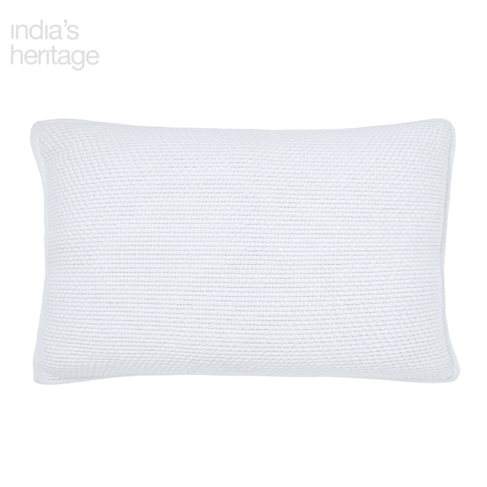 Ellora Casa by India's Heritage Mandalay Euro Shams in White