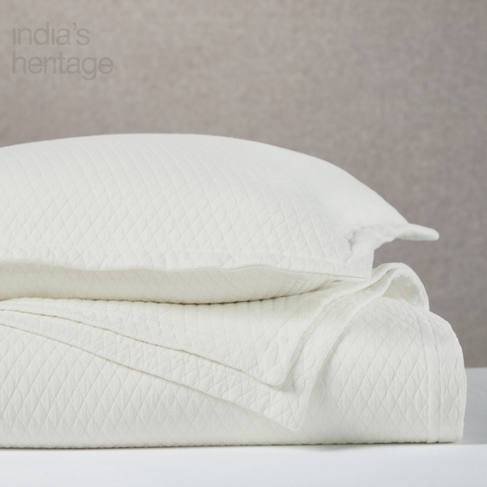 Ellora Casa by India's Heritage Diamond Shams in Ivory