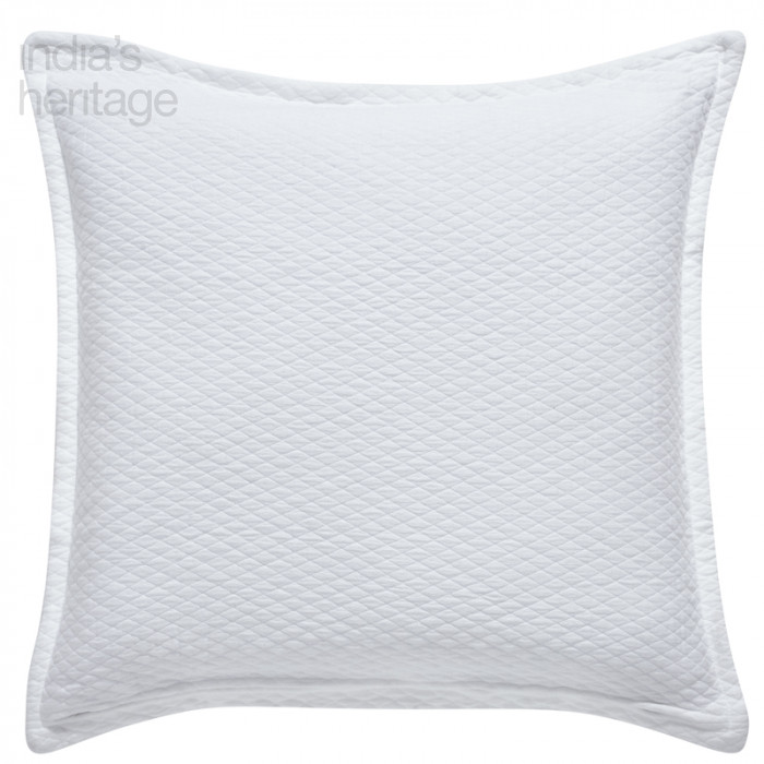 Ellora Casa by India's Heritage Diamond Shams in White