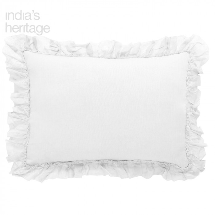 Ellora Casa by India's Heritage Belgian Shams in White