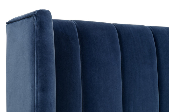 Essentials For Living - Chandler Twin Bed in Denim Velvet