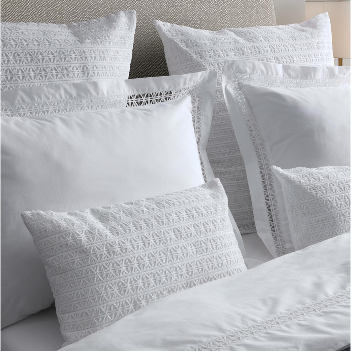 Sloan Pillowcases in White by Bovi