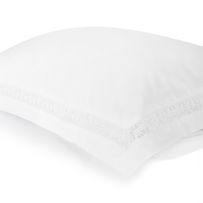 Sloan Pillowcases in White by Bovi