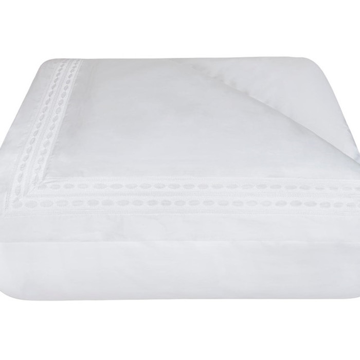 Sylvia Duvet Cover in White by Bovi