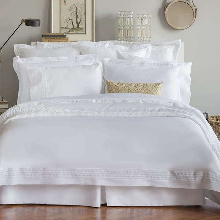 Sylvia Duvet Cover in White by Bovi